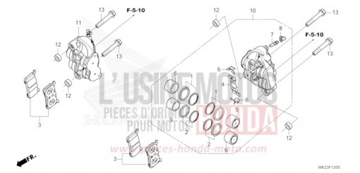 FRONT BRAKE CALIPER CBR600R3R de 2024